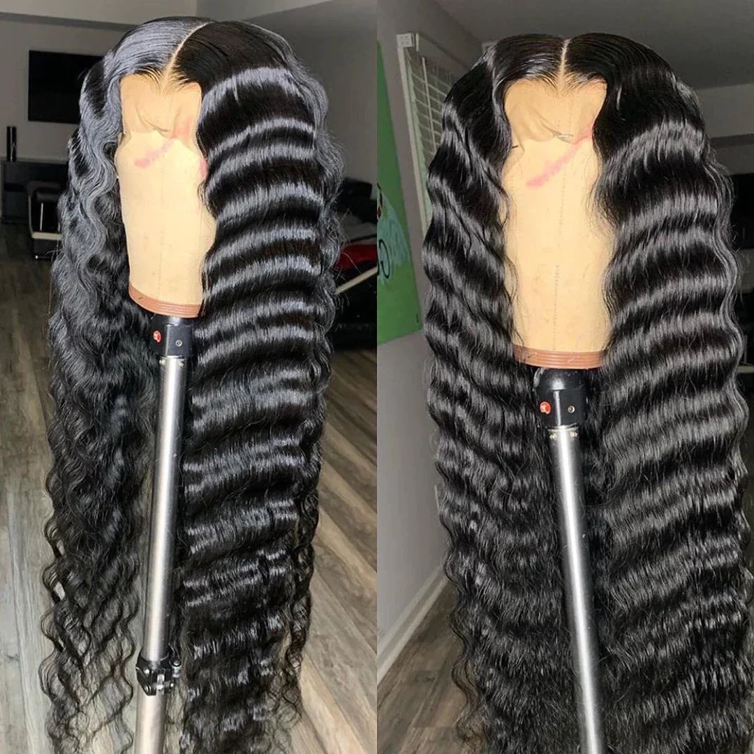 XBL Hair HD Lace Closure Wig 4x4/5x5/6x6 Loose Deep Human Hair Pre-plucked Bleached Small Knots Wig