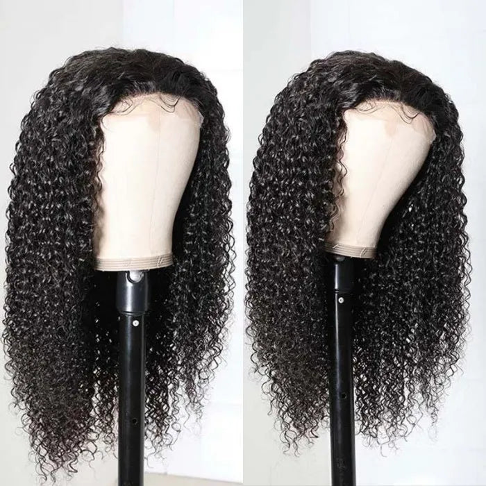 XBL Hair Curly Wig 4x4/5x5/6x6 HD Lace Closure Wig Deep Curly Lace Closure Bleached Small Knots Wig
