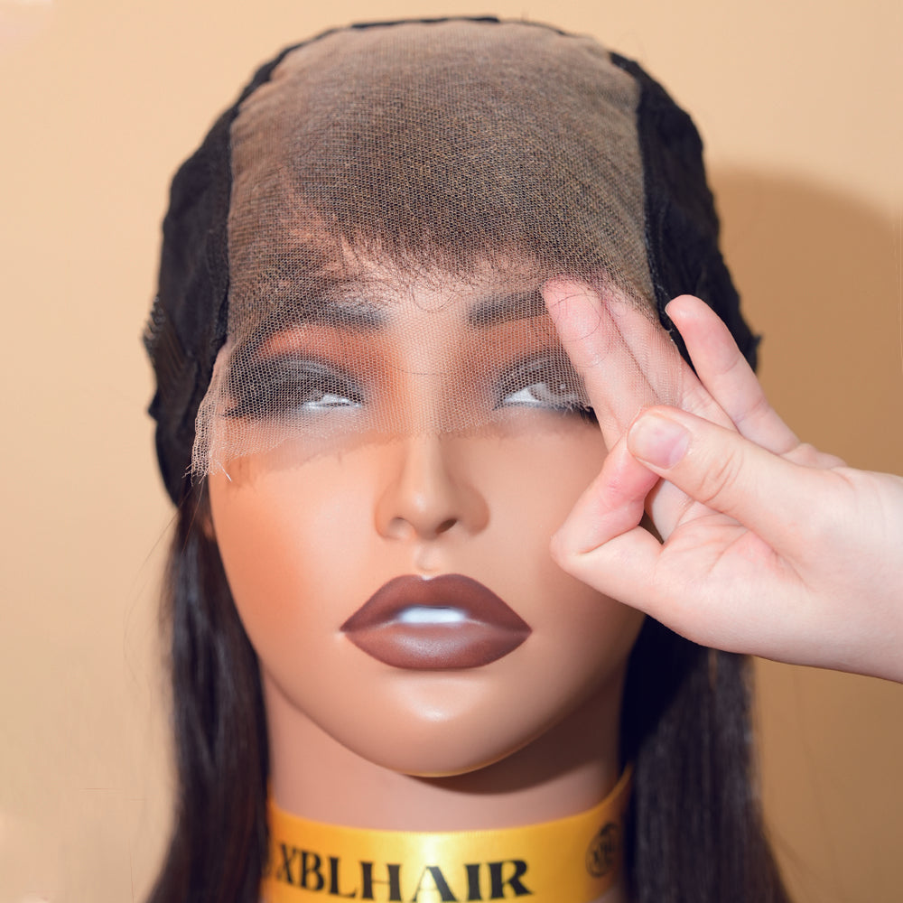 XBL Hair Miss Fantastic Bob Wig 5x5 HD Lace Deep Wave Bleached Knots Bob Human Hair