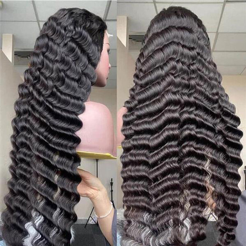XBL Hair 13x4/13x6 HD Full Frontal Wig Loose Deep Wave Lace Front Wig Bleached Small Knots