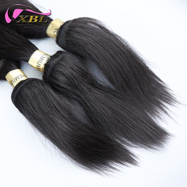 XBLhair Miss Flawless XBL Raw Hair Straight Hair Braid in Bundle Unprocessed Hair