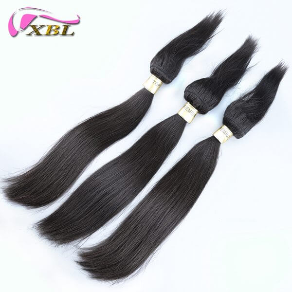 XBLhair Miss Flawless XBL Raw Hair Straight Hair Braid in Bundle Unprocessed Hair
