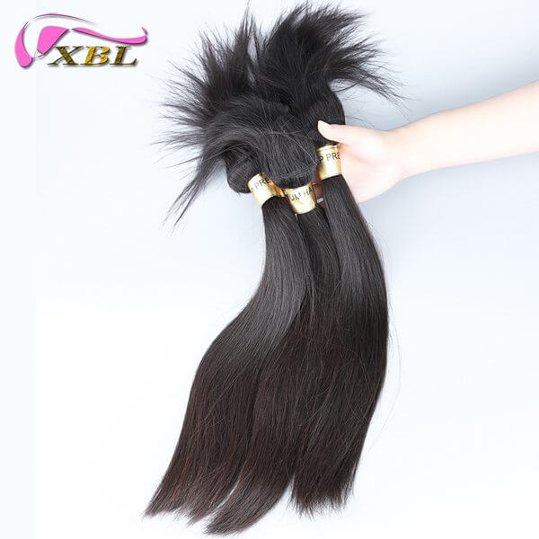 XBLhair Miss Flawless XBL Raw Hair Straight Hair Braid in Bundle Unprocessed Hair