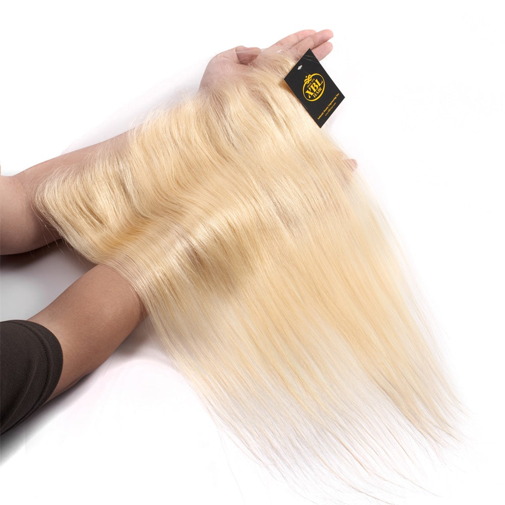 XBL Hair Miss Lovely #613 Blonde 13x4 HD Lace Frontal Straight Ear To Ear