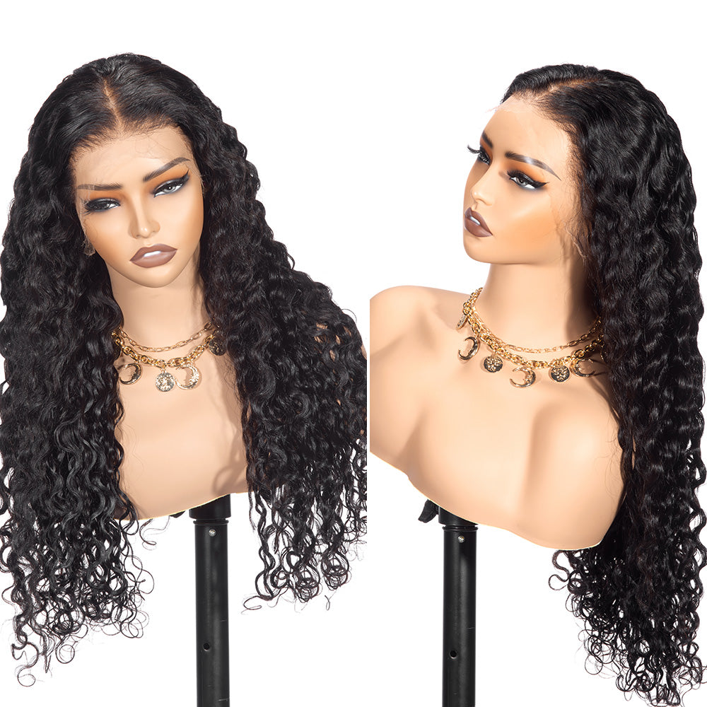 XBLHair Water Wave Wig 13x4/13x6 HD Full Frontal Bleached Small Knots Wig 100% Human Hair Wig