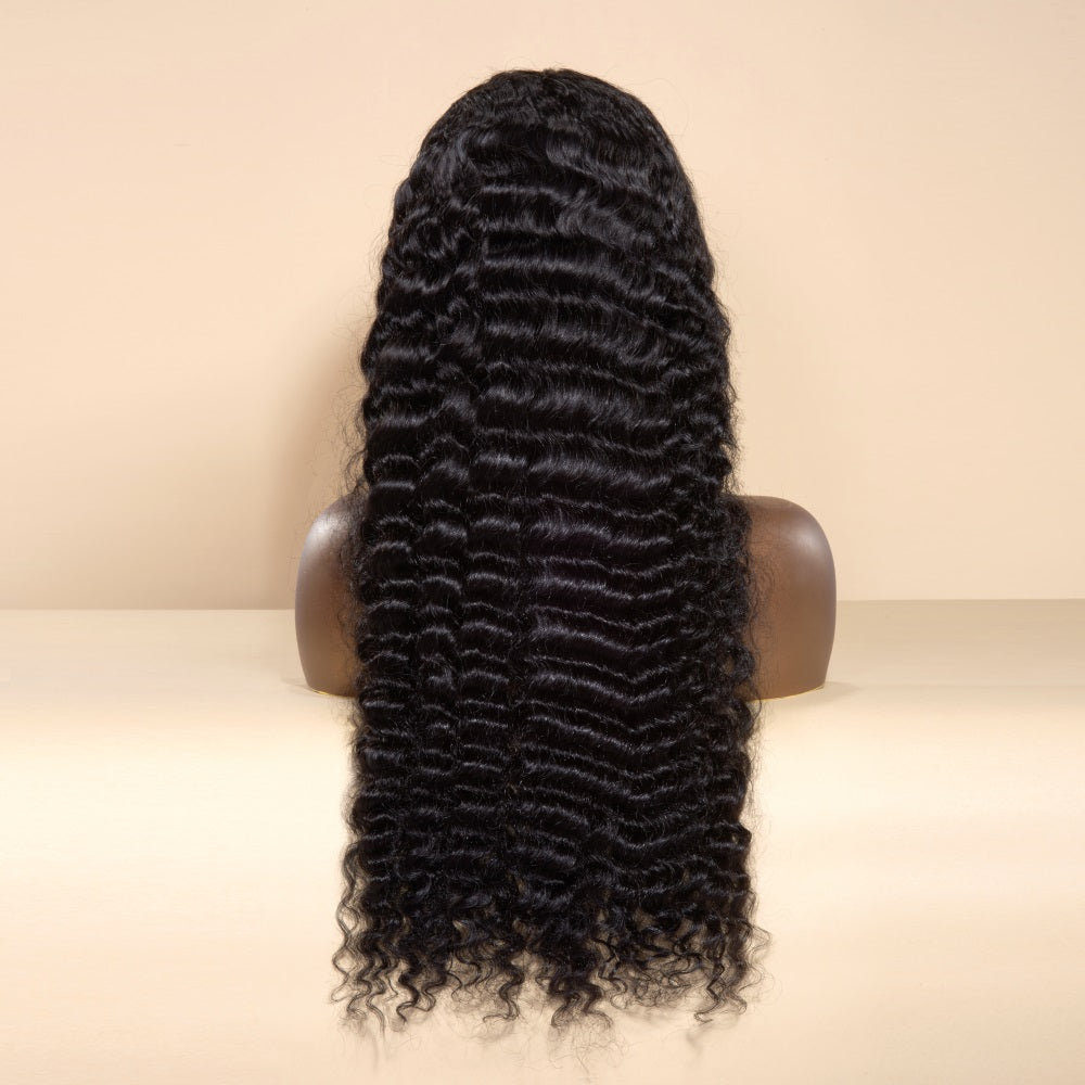 XBLHair 13x6/13x4 Lace Front Pineapple Wave Wig 250% Density HD Human Hair Bleached Small Knots
