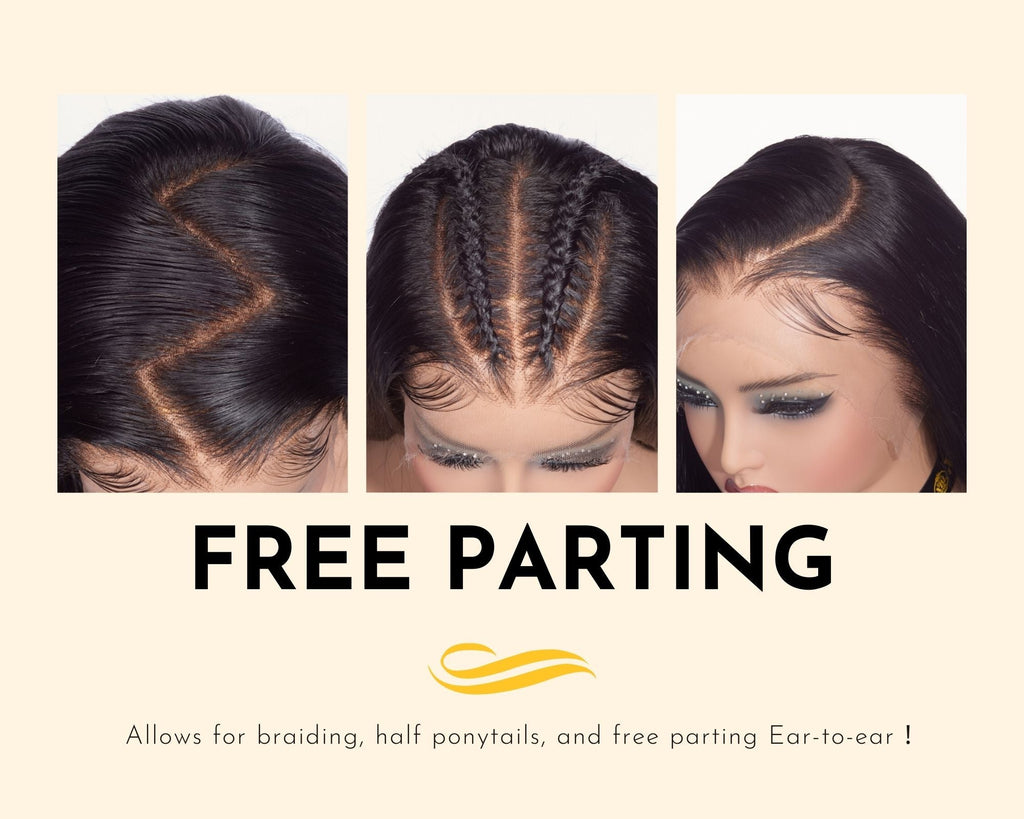 XBLHair 3D Fitted Wig Straight Wave 13x6 HD Lace Frontal Small Cap Fit Your Forehead Snugly Wig with Baby Hair