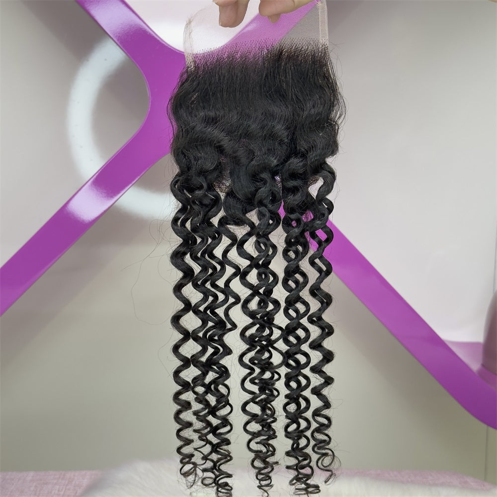 XBL Hair 4x4 HD Lace Closure Curly Deep Curly