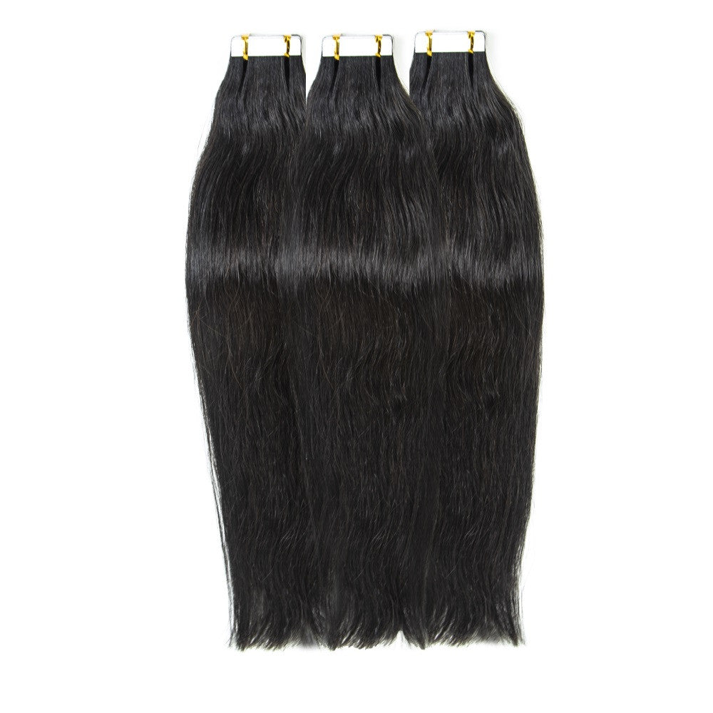 XBL Hair Tape In Hair Extensions 100% Mink Virgin Straight Human Hair Tape Ins Hair Extensions