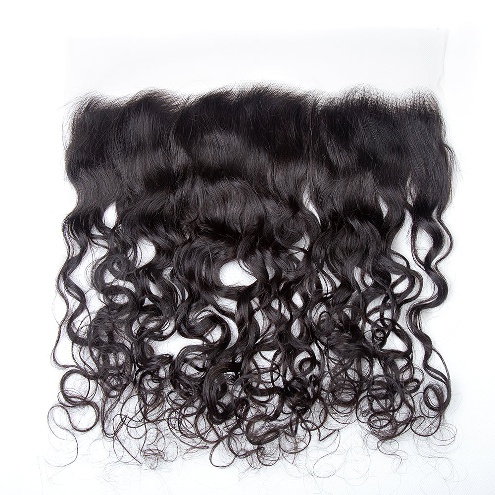 XBL Hair 13x4 Transparent Lace Frontal Water Wave Small Knots Pre-plucked Hairline