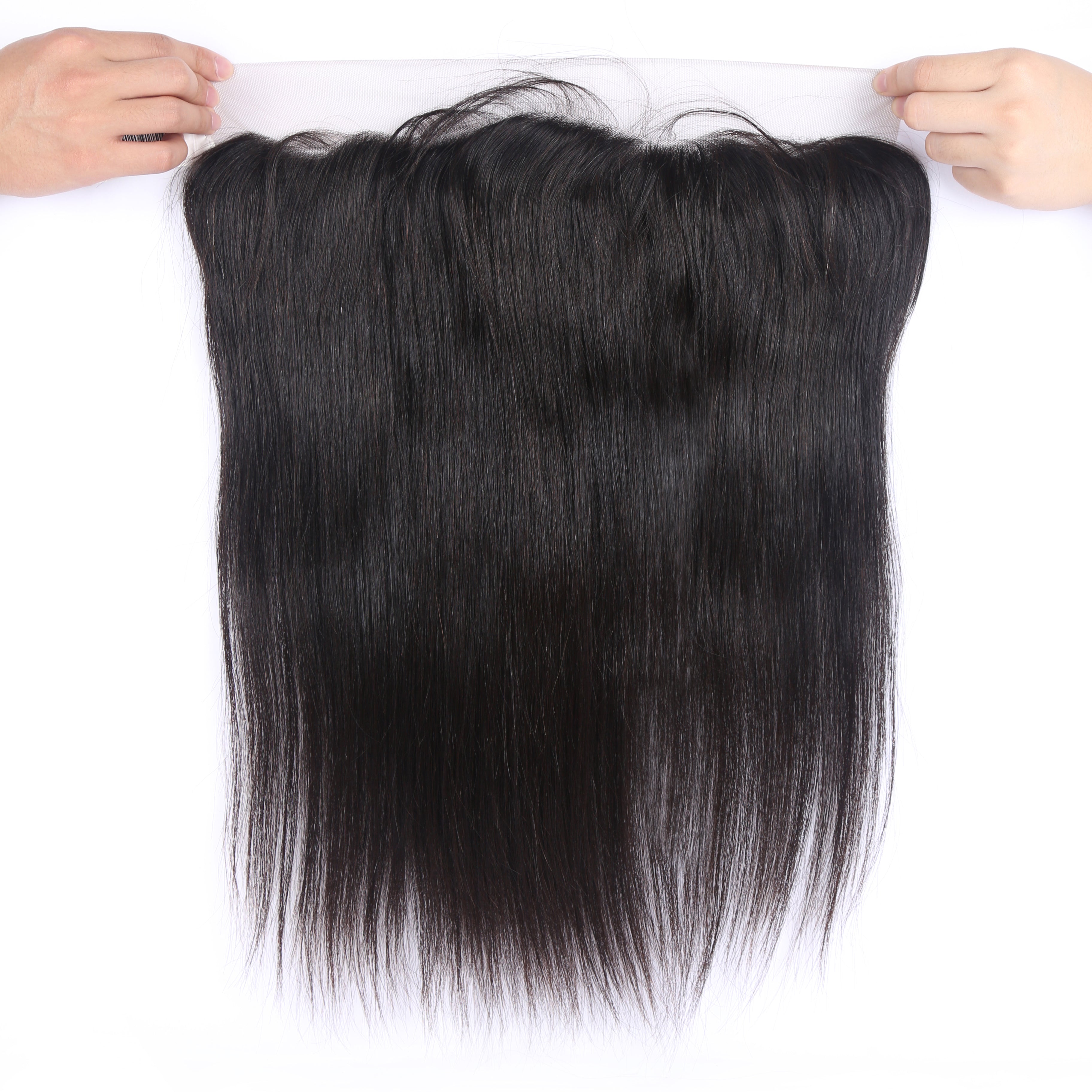 XBL Hair 13x4 Transparent Lace Frontal Straight Small Knots Pre-plucked Hairline