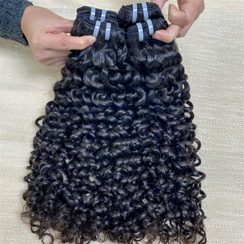 XBLhair Miss Flawless Raw Hair Jerry Curl 3Pcs Human Hair Extensions Raw Human Hair Weave From Single Donor