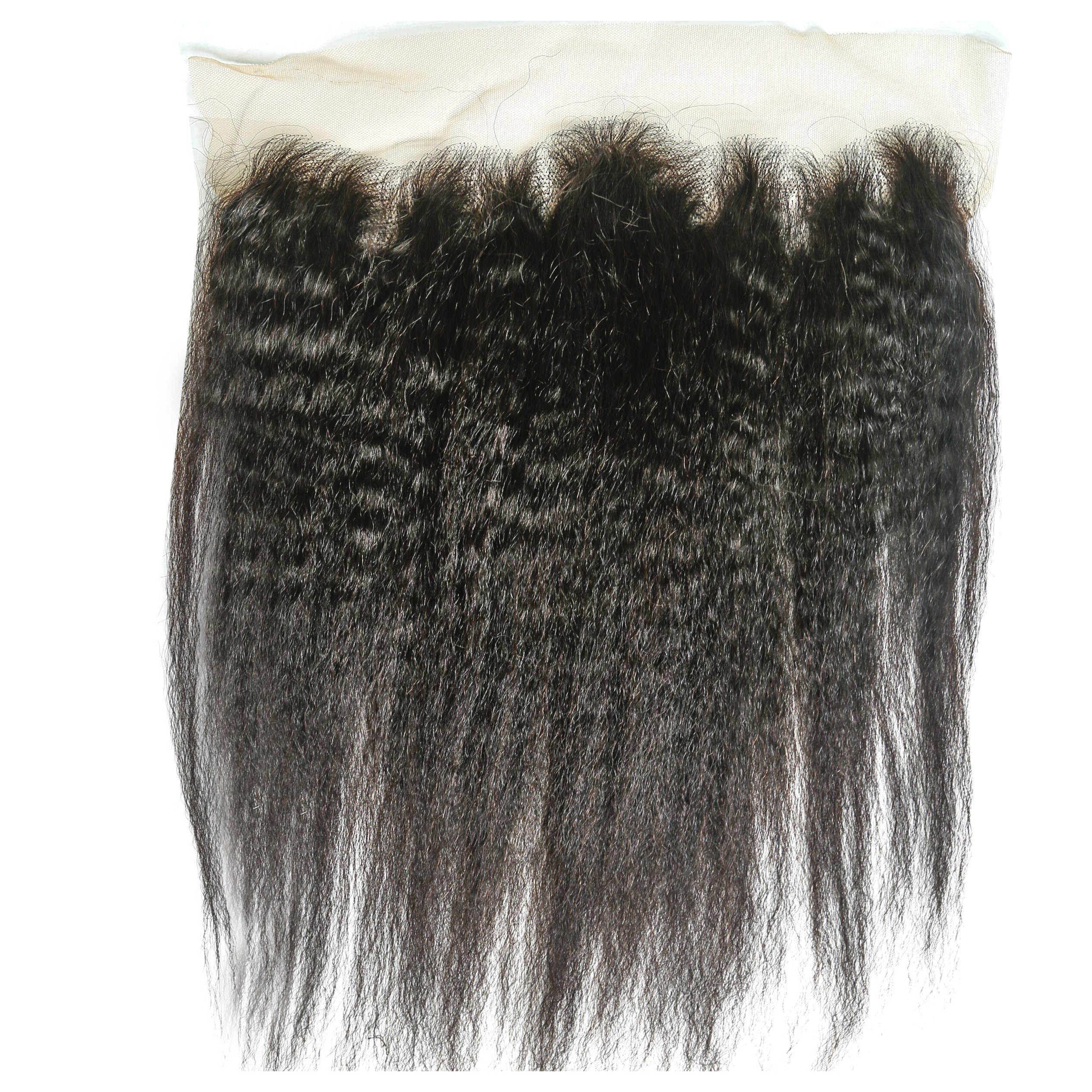 XBL Hair 13x6 Transparent Lace Frontal Kinky Straight Knots Pre-plucked Hairline