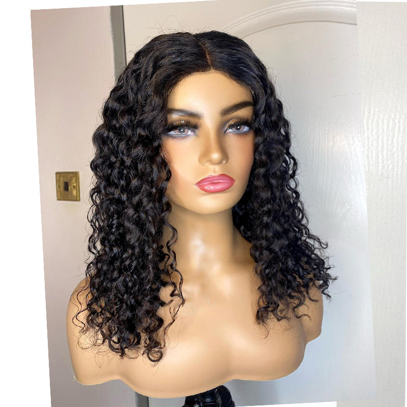 XBLhair Deep Wave Glueless Ready to Go Wig 5x5 HD Closure Wig With Small Knots and Pre-plucked Hairline