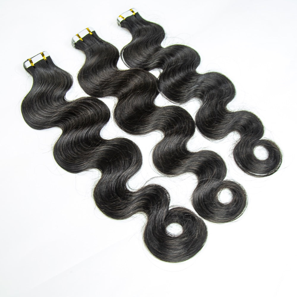 XBL Hair Body Wave Human Hair PU Tape In Virgin Human Hair Extensions