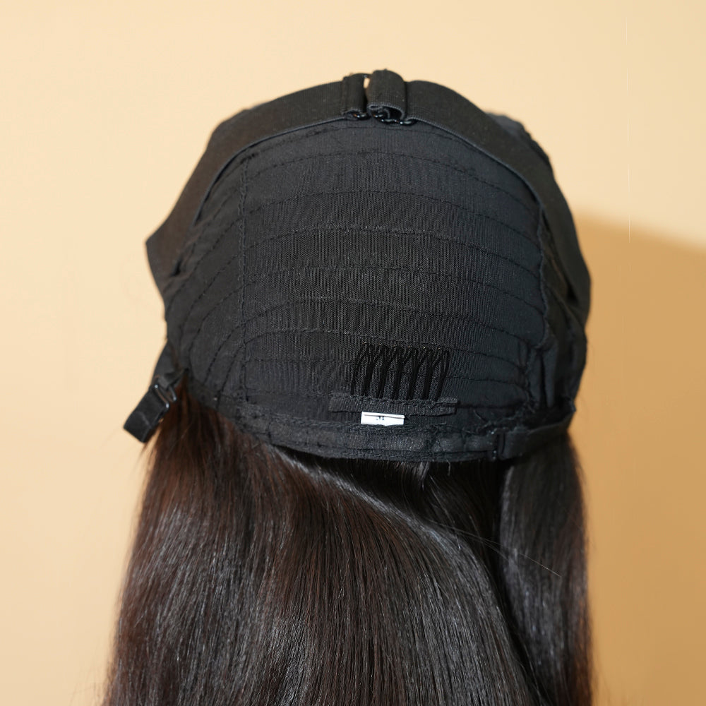 XBL Hair Miss Fantastic Bob Wig 5x5 HD Lace Straight Bleached Knots Raw Human Hair With C-part