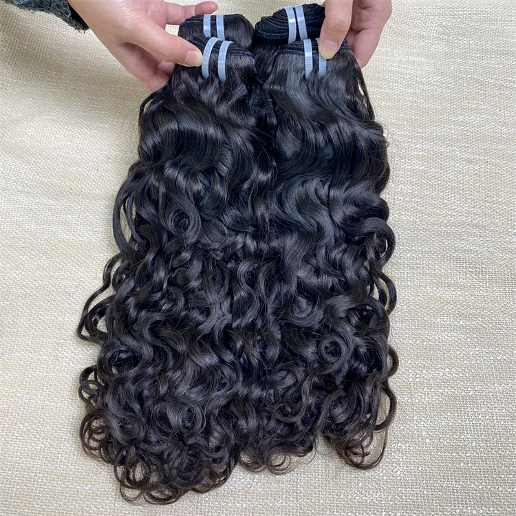 XBLhair Miss Flawless Raw Hair Water Wave  Human Hair Bundles Weft 3 Bundles 300g