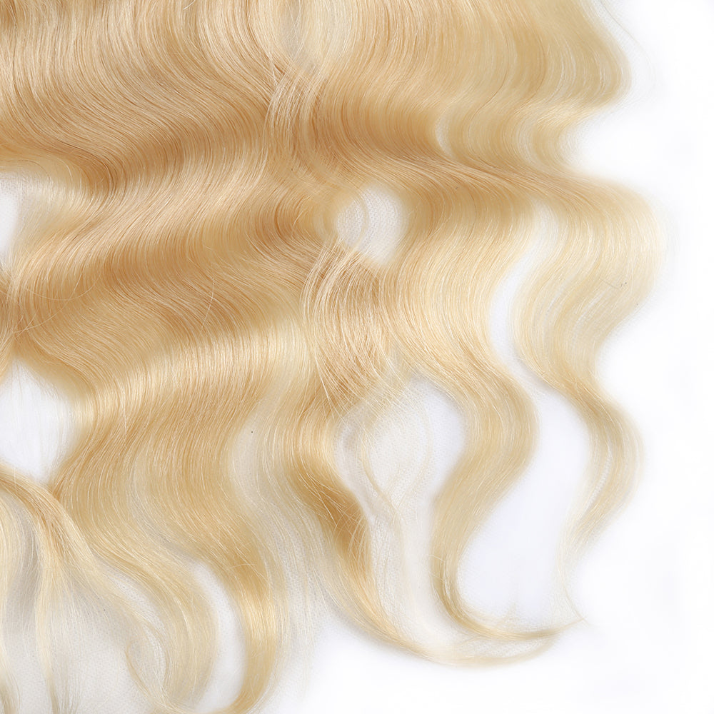 XBL Hair #613 Blonde 13x4 Transparent Lace Frontal Body Wave