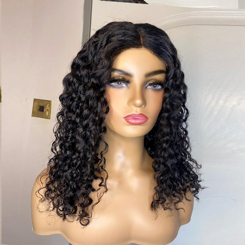 XBLhair Deep Wave Glueless Ready to Go Wig 5x5 HD Closure Wig With Small Knots and Pre-plucked Hairline