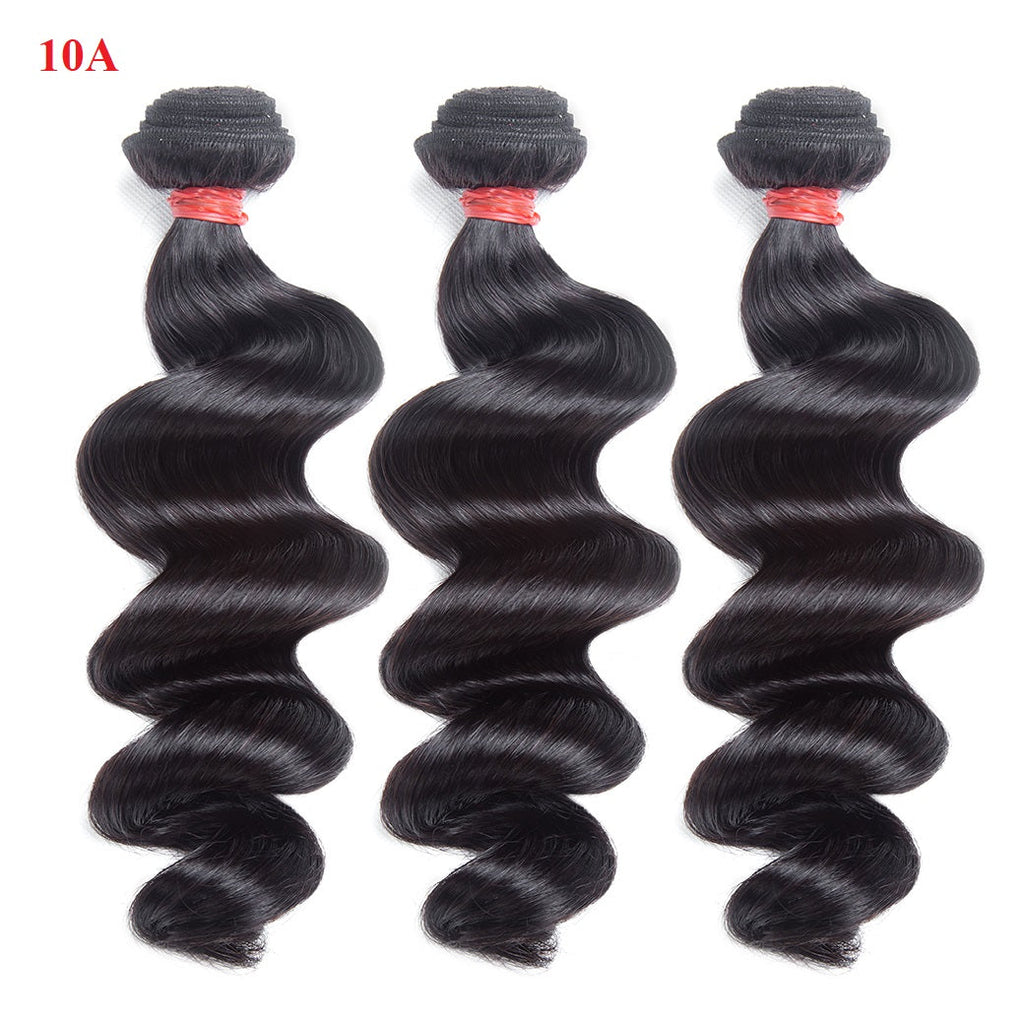 XBL Hair Miss Flawless / Lovely / Pretty Loose Wave 4x4/5x5/6x6 HD Closure With 3 Bundles