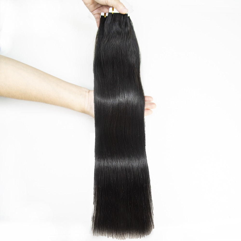 XBL Hair Tape In Hair Extensions 100% Mink Virgin Straight Human Hair Tape Ins Hair Extensions