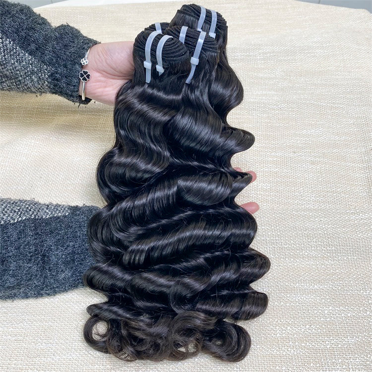 XBLhair Miss Flawless Raw Hair Loose Deep Hair 3Pcs Human Hair Extensions From One Donor