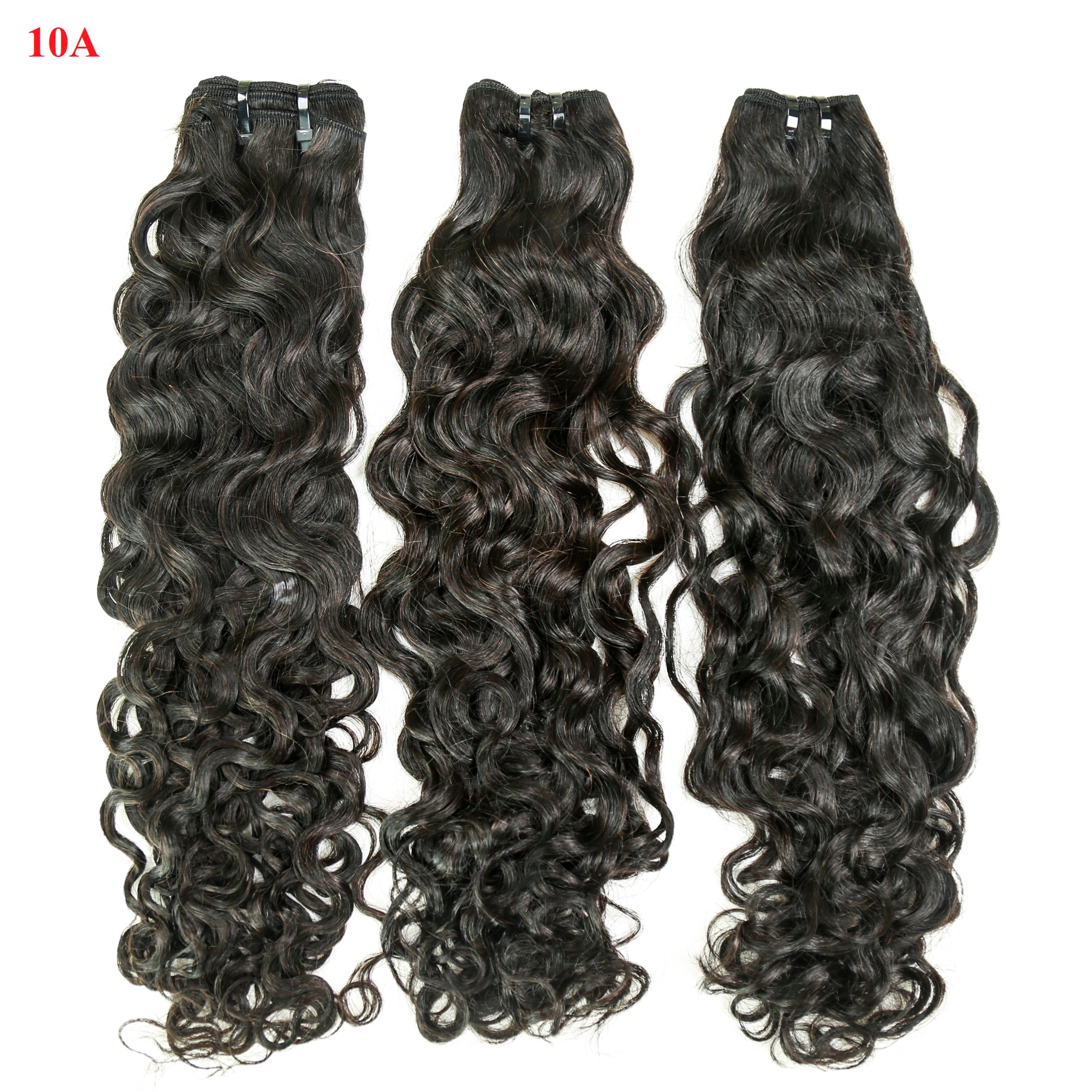 XBL Hair Miss Flawless / Lovely / Pretty Water Wave Human Hair 3 Bundles with 13x4 Lace Frontal and Bleached Knots