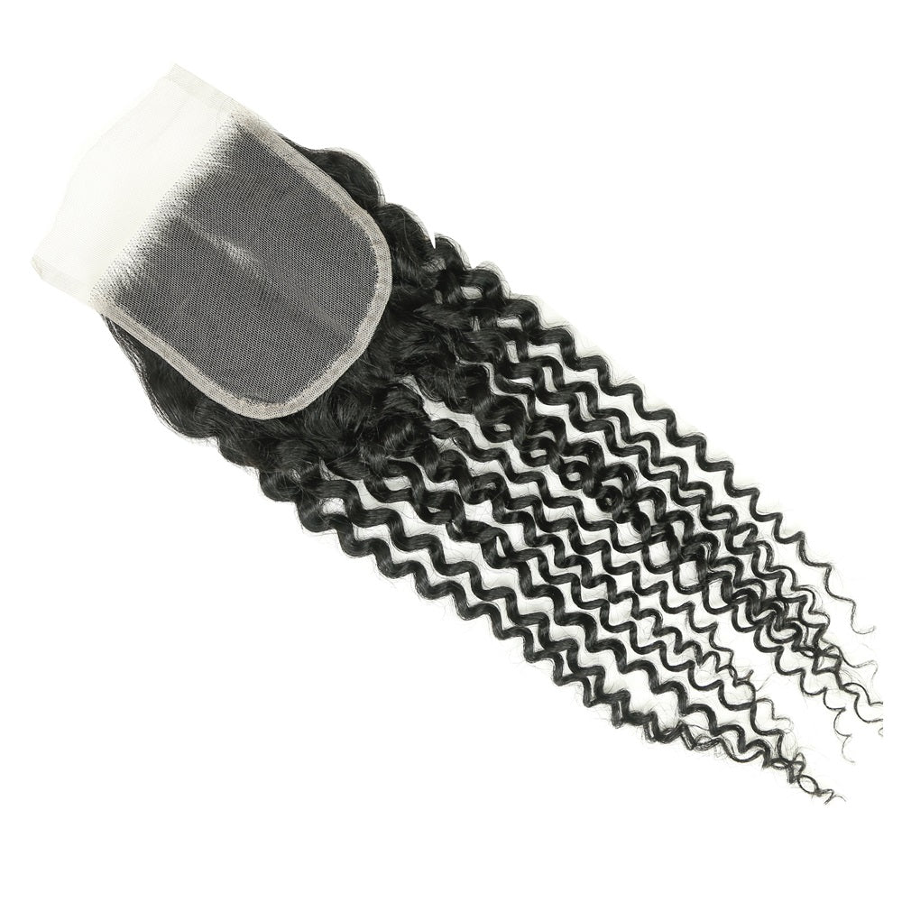 XBL Hair 4x4 Transparent Lace Closure Curly Deep Curly
