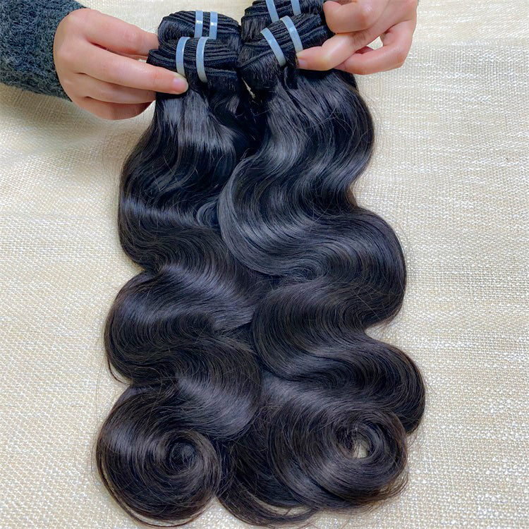XBLhair Miss Flawless Raw Hair Hair 3 Bundles Body Wave 100% One Donor Human Virgin Hair Weave