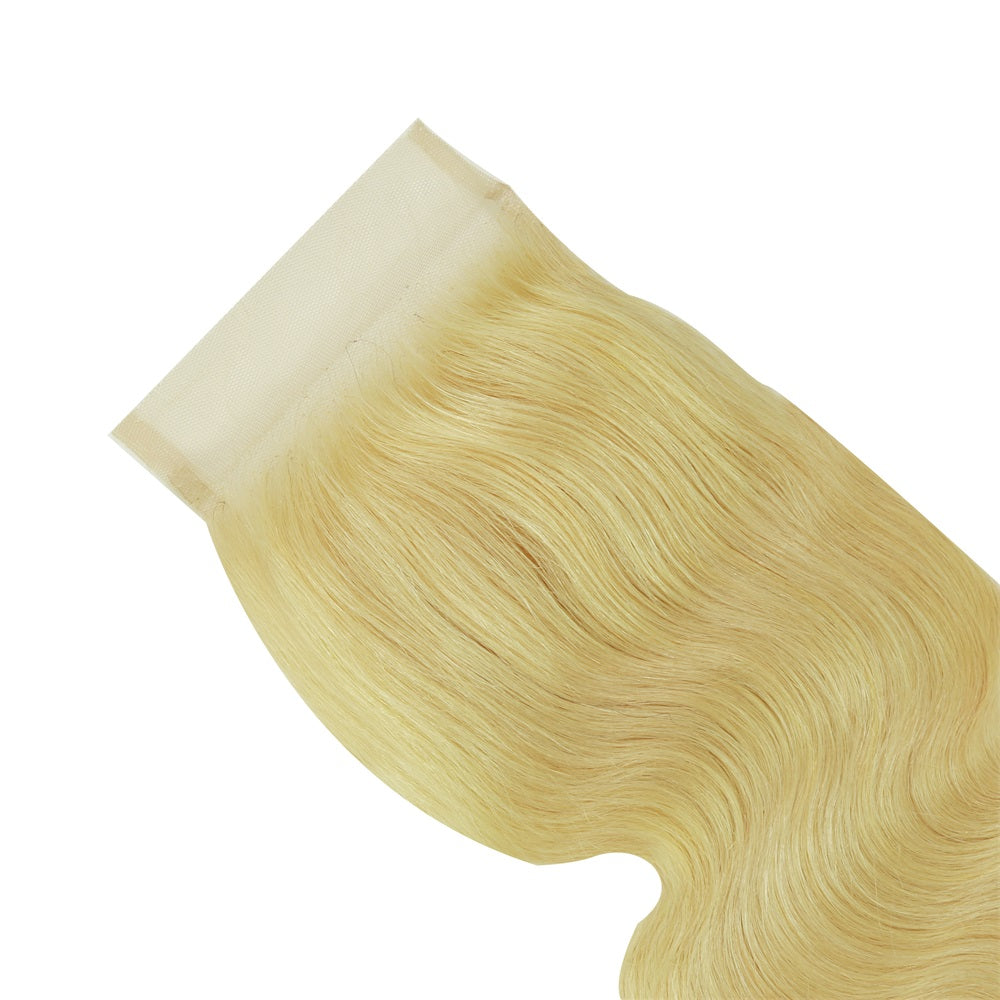 XBL Hair #613 Blonde 4x4 Transparent Lace Closure Body Wave