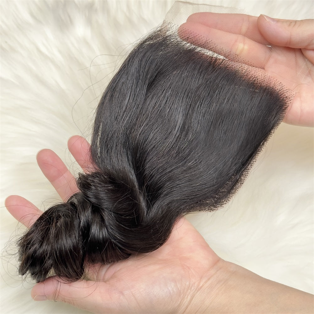 XBL Hair 4x4 HD Lace Closure Loose Wave Wave 100% Human Hair Free Part