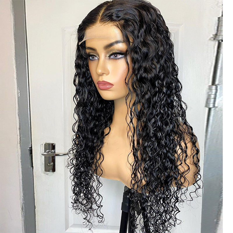 XBLhair Water Wave Glueless Ready to Go Wig 5x5 HD Cloure Wig With Small Knots and Preplucked Hairline