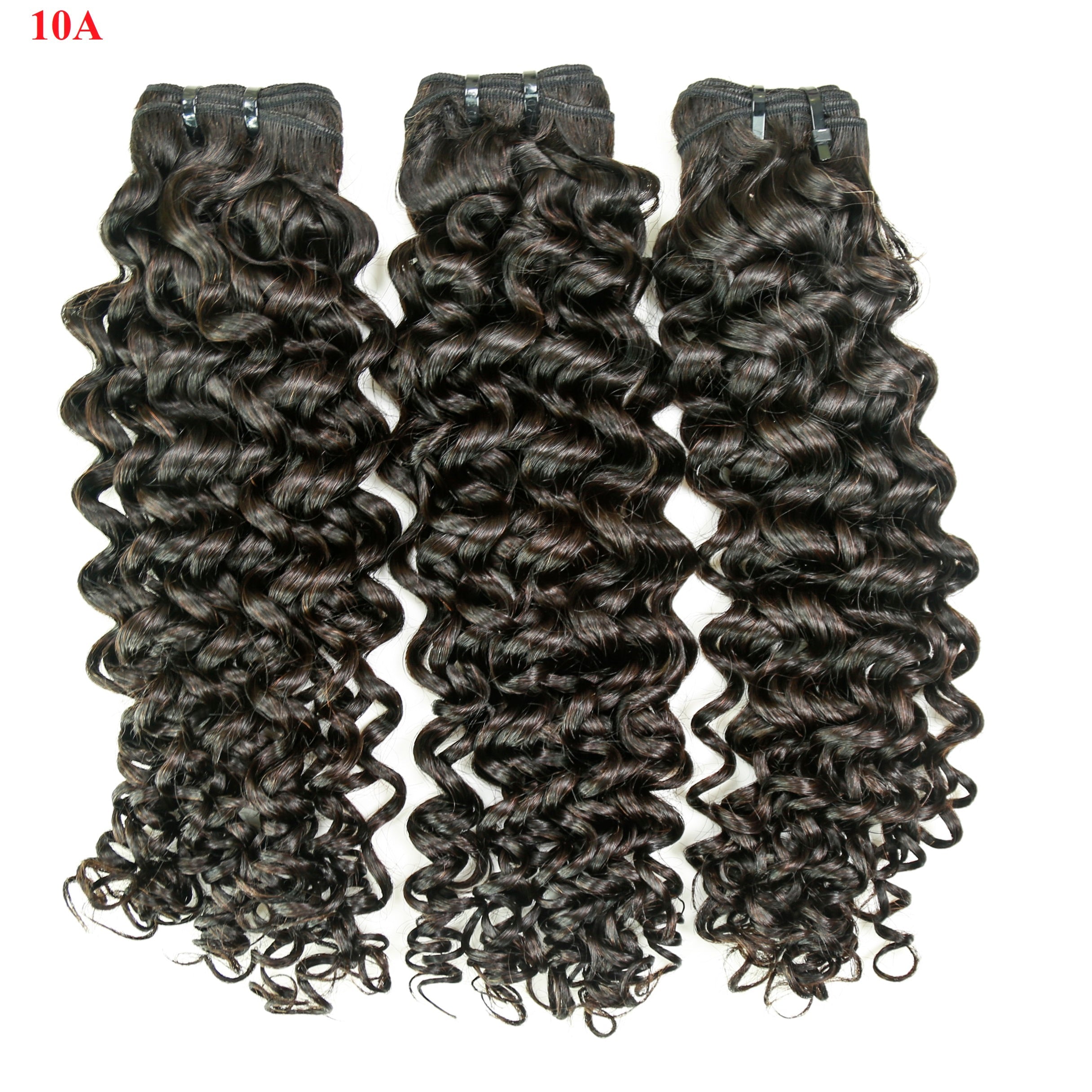 XBL Hair 9A/10A/12A Jerry Curl Human Hair 3 Bundles with 13x4 Lace Frontal