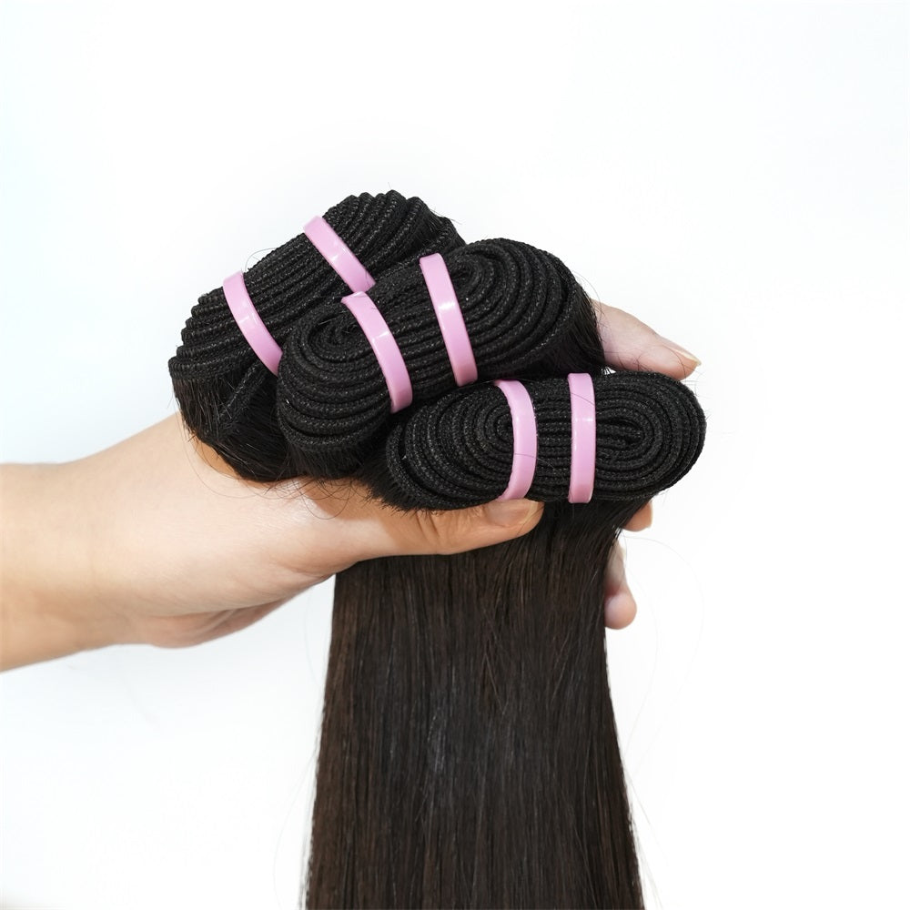 XBLhair Miss Fantastic Tegular Density Younger Raw Hair Bundles Straight Wave 100% One Donor Human Raw Hair