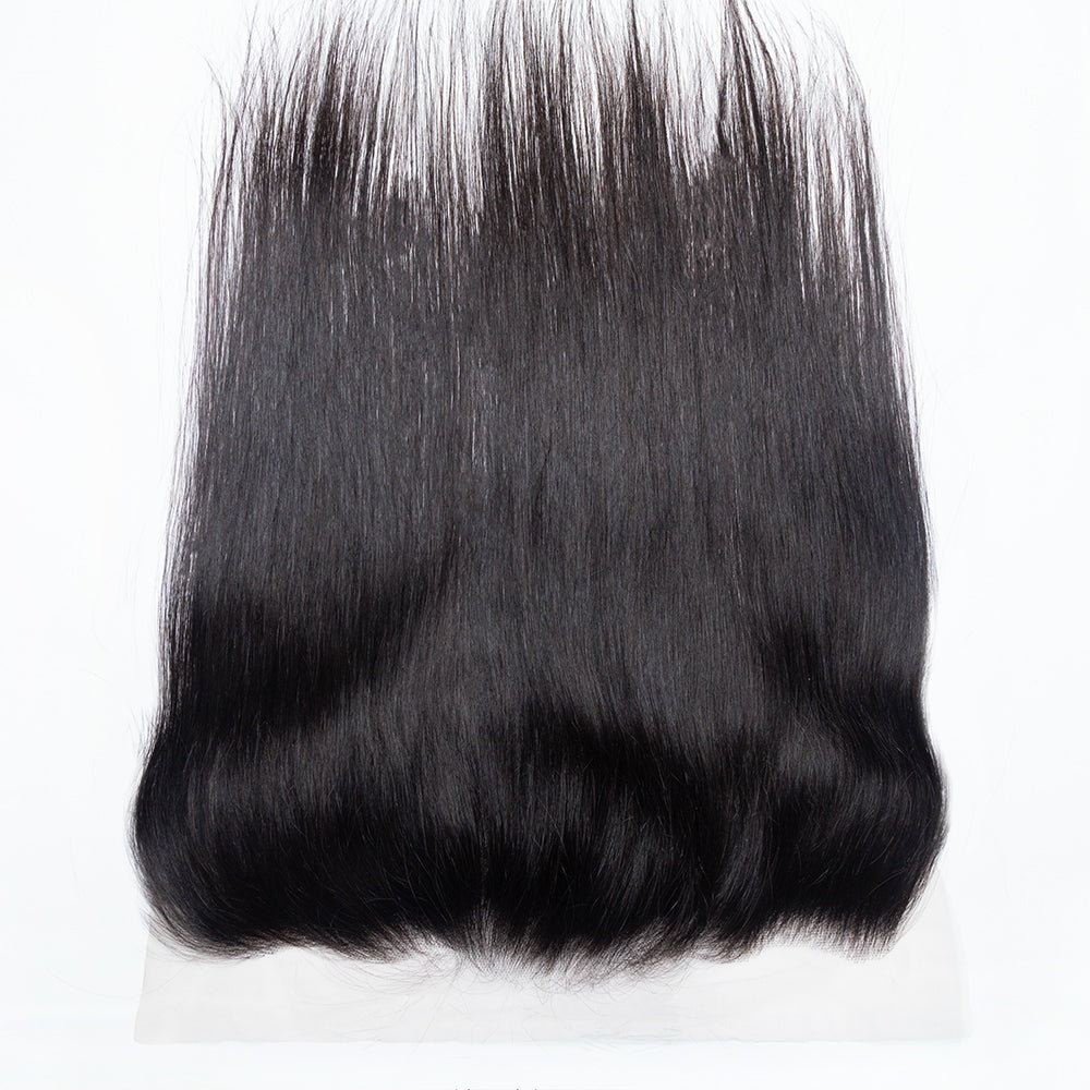 XBL Hair 13x4 Transparent Lace Frontal Straight Small Knots Pre-plucked Hairline