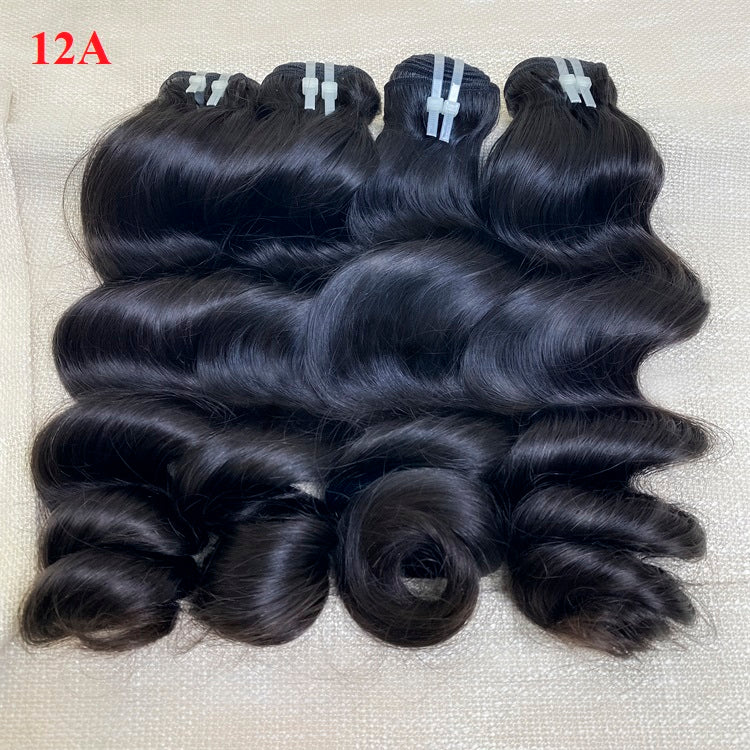 XBL Hair 9A/10A12A Human Hair Bundles with 5x5 Closure Loose Wave