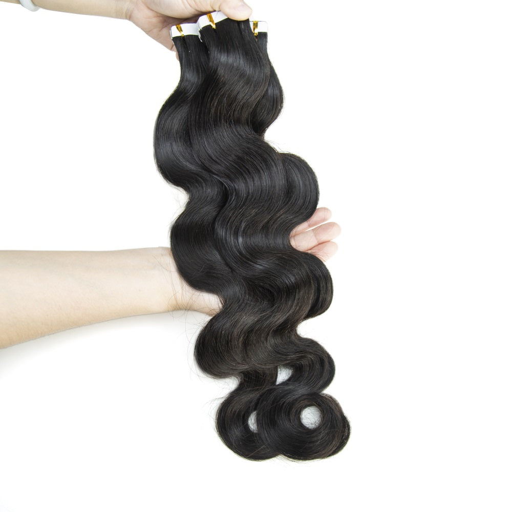 XBL Hair Body Wave Human Hair PU Tape In Virgin Human Hair Extensions