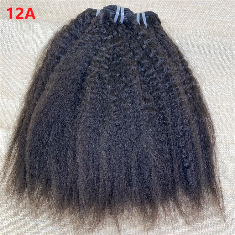 XBL Hair Miss Flawless / Lovely / Pretty Kinky Straight 3 Bundles with 13x6 Frontal with Bleached Knots