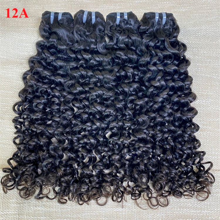 XBL Hair Miss Flawless / Lovely / Pretty Jerry Curl Hair 3 Bundles with 4x4/5x5/6x6 Lace Closure Wet And Wavy