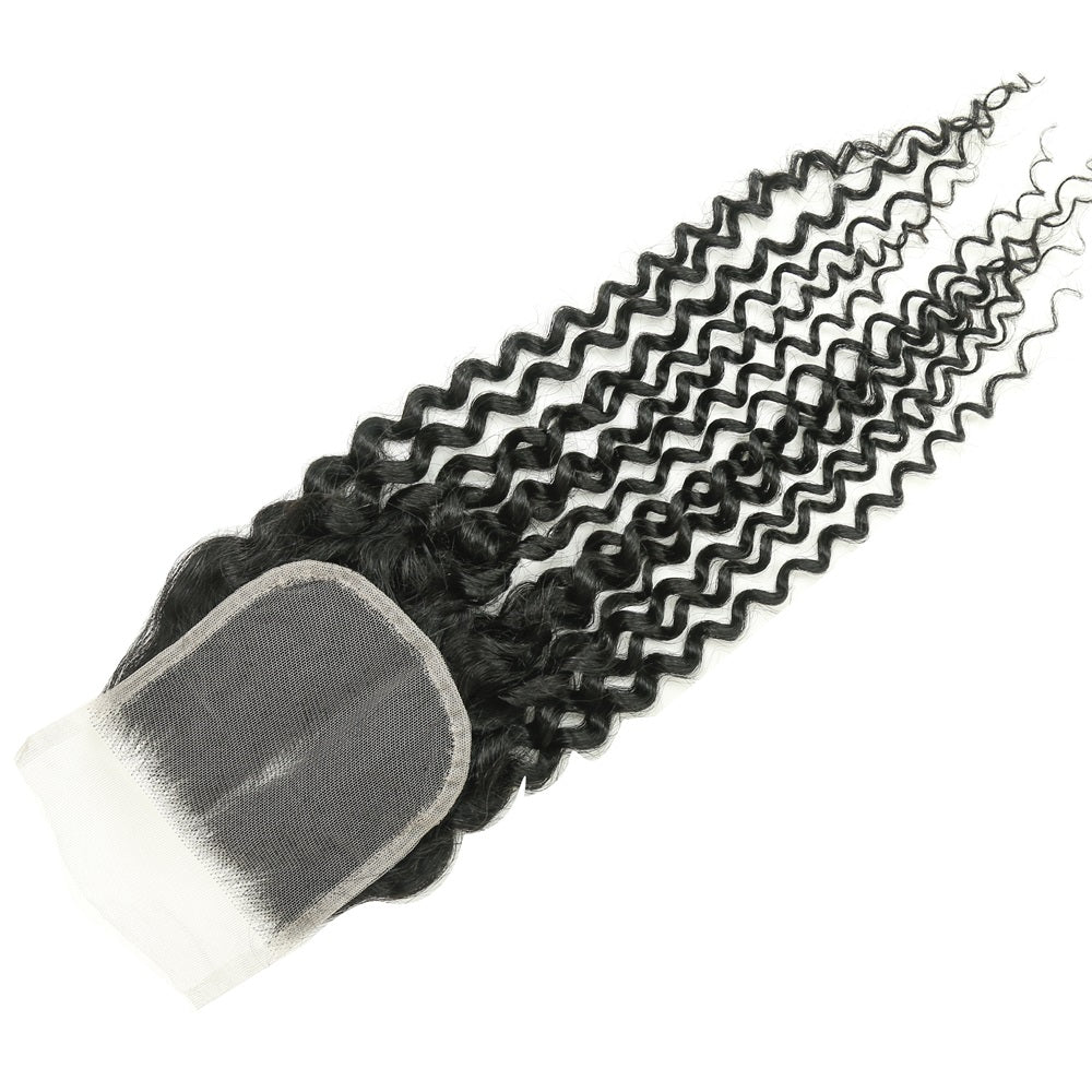 XBL Hair 4x4 Transparent Lace Closure Curly Deep Curly