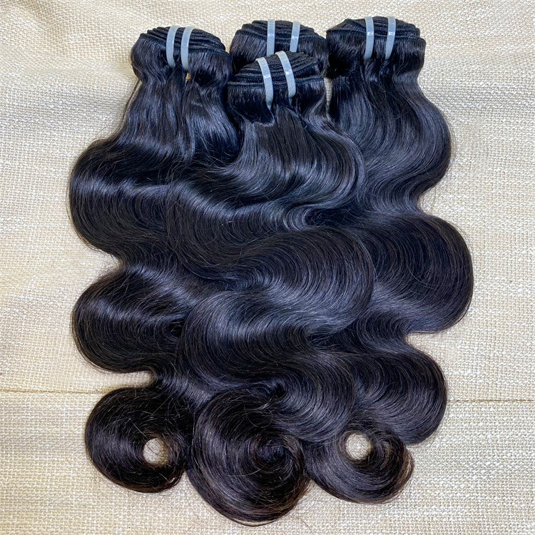 XBLhair Miss Flawless Raw Hair Hair 3 Bundles Body Wave 100% One Donor Human Virgin Hair Weave