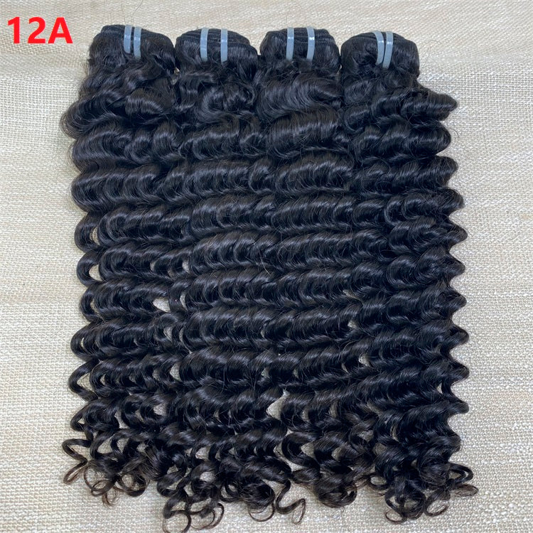XBL Hair Miss Flawless / Lovely / Pretty Deep Wave Thick 3 Human Hair Bundles With 6x6 HD Closure