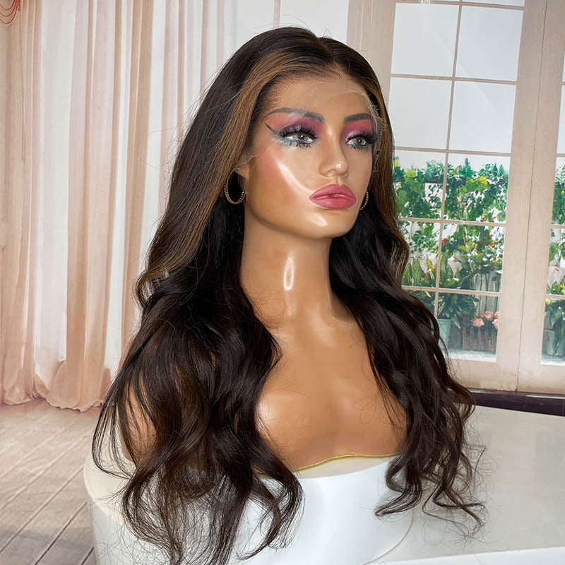Professional Stylist Wig Nina A09 Colored Glueless Ready to Go Wig 5x5/13x4 HD Wig With Small Knots and Preplucked Hairline and Bleached Knots