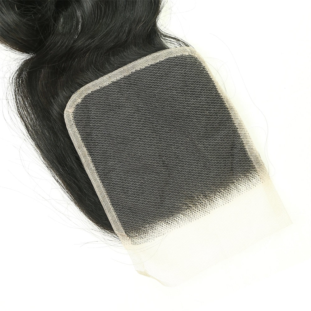 XBL Hair 4x4 Transparent Lace Closure Loose Wave 100% Human Hair Free Part