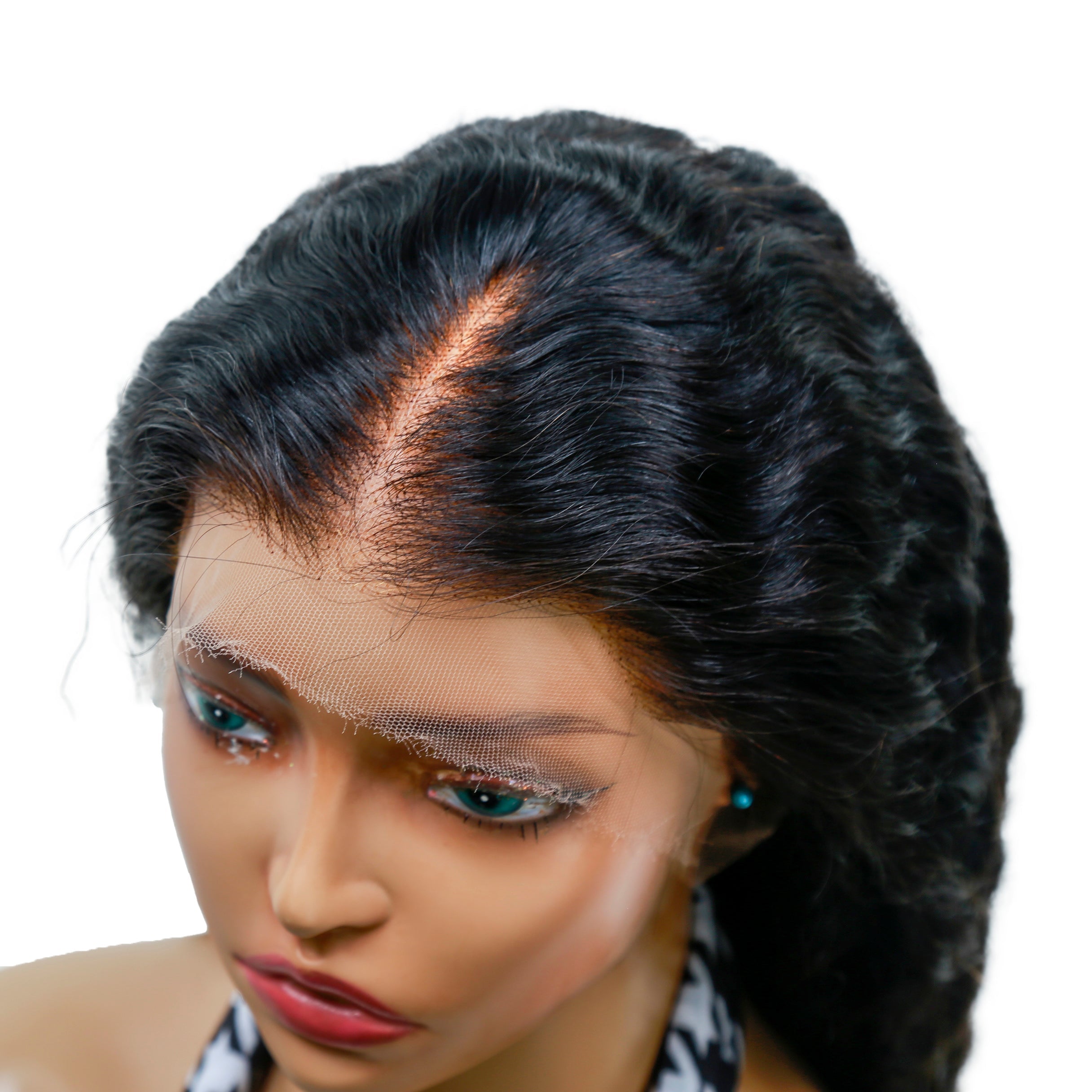 XBL hair Wholesale Glueless Wig Pineapple Wave 13x4 HD Lace Frontal Wig Bleached Knots Pre-plucked Human hair Single Knot