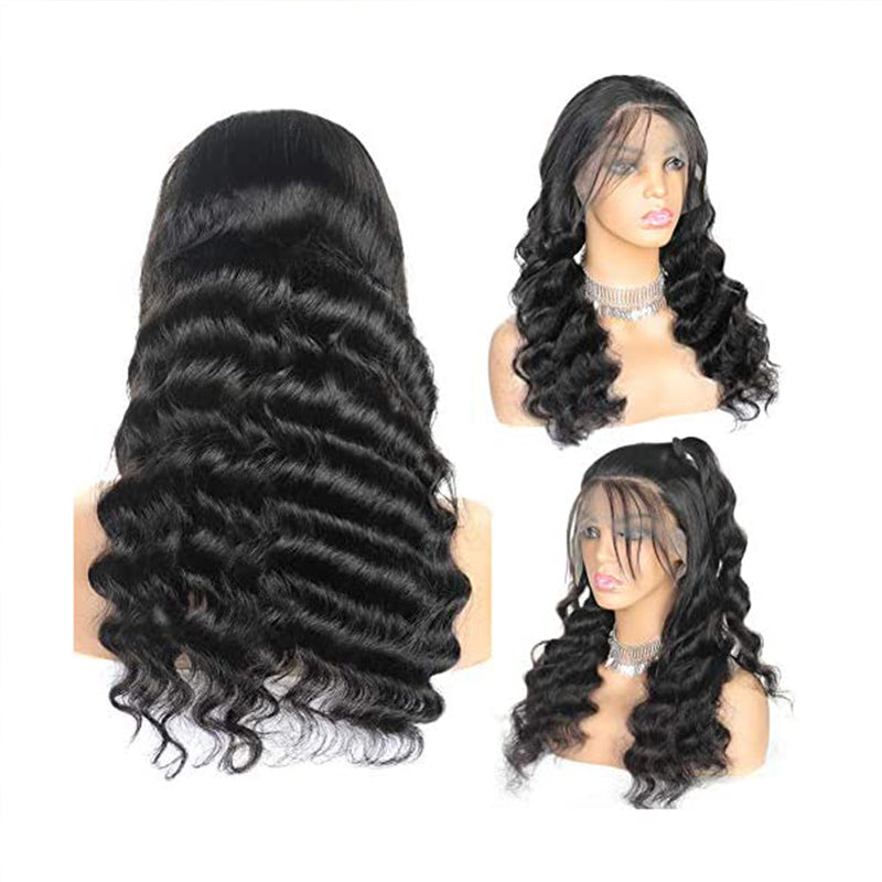 XBL Hair 13x4/13x6 HD Full Frontal Wig Loose Deep Wave Lace Front Wig Bleached Small Knots