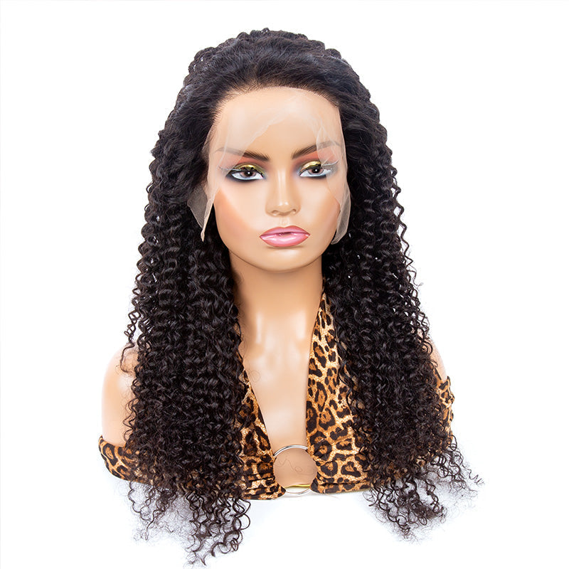 XBL Hair 13x4/13x6 Lace Front Curly Wig High Density HD Human Hair Frontal Wig Bleached Small Knots