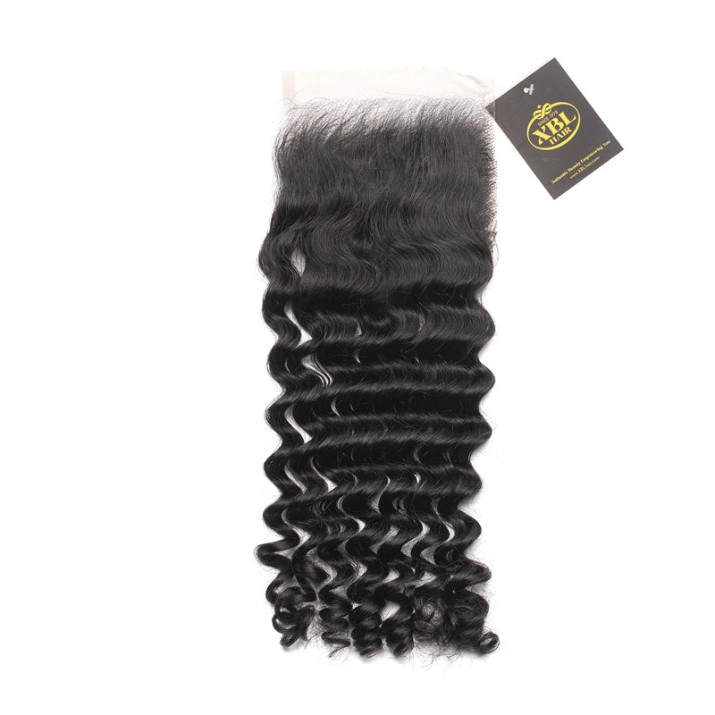 4×4 HD Lace Closure Deep Wave Hair