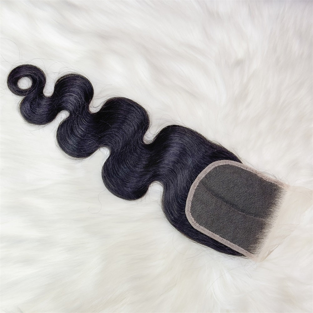 XBL Hair 4x4 HD Lace Closure Body Wave Wave Small Knots Free Part