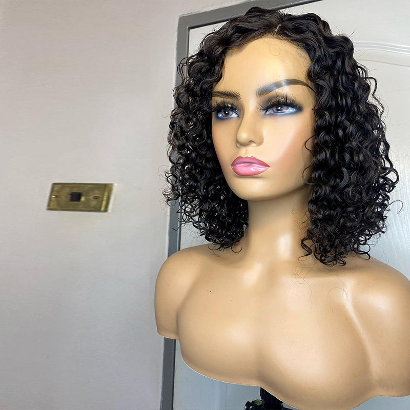 XBLhair Deep Wave Glueless Ready to Go Wig 5x5 HD Closure Wig With Small Knots and Pre-plucked Hairline